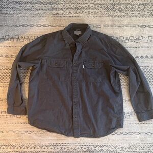 Carhartt Dark Gray Casual Button Down Shirt men’s 2XL